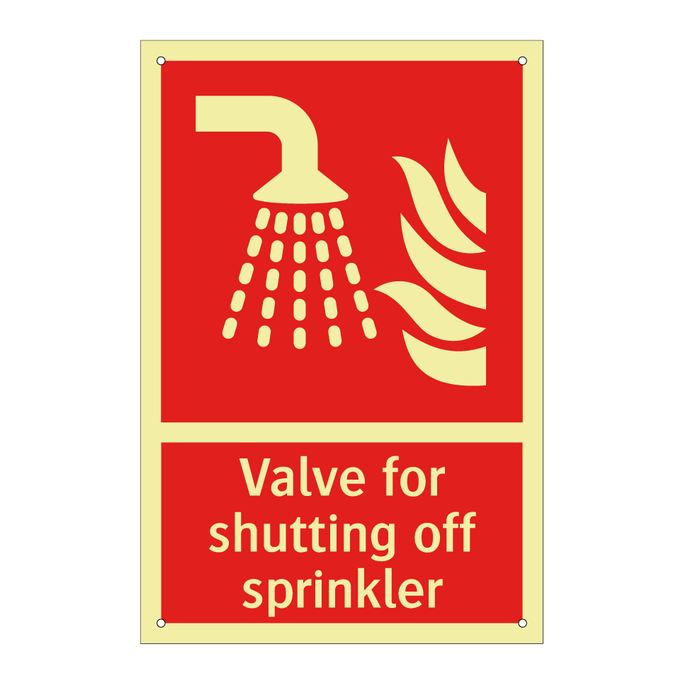 Valve for shutting off sprinkler