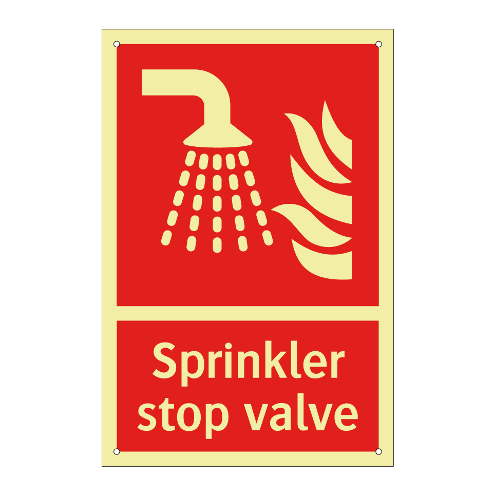 Sprinkler stop valve