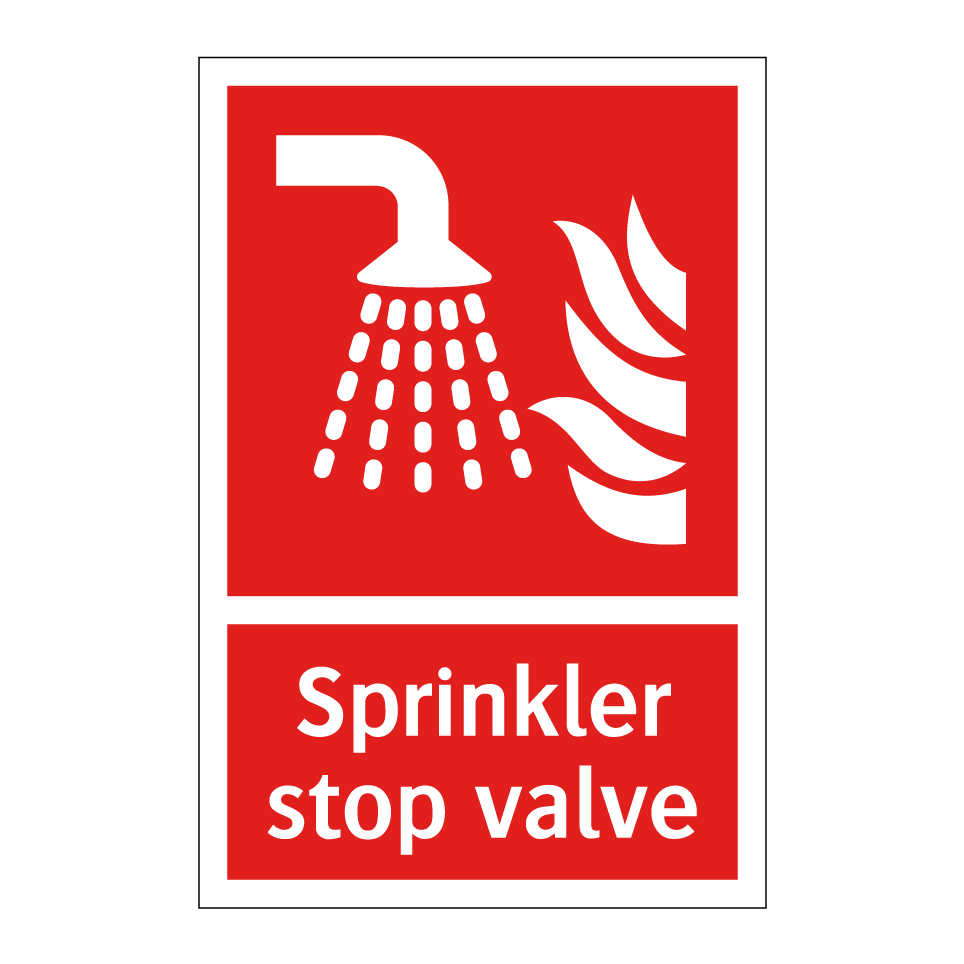 Sprinkler stop valve