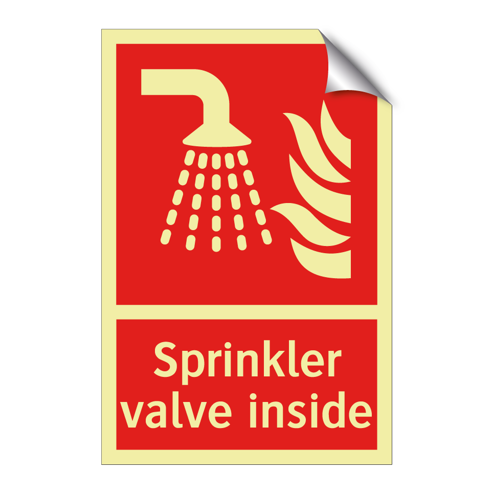 Sprinkler valve inside