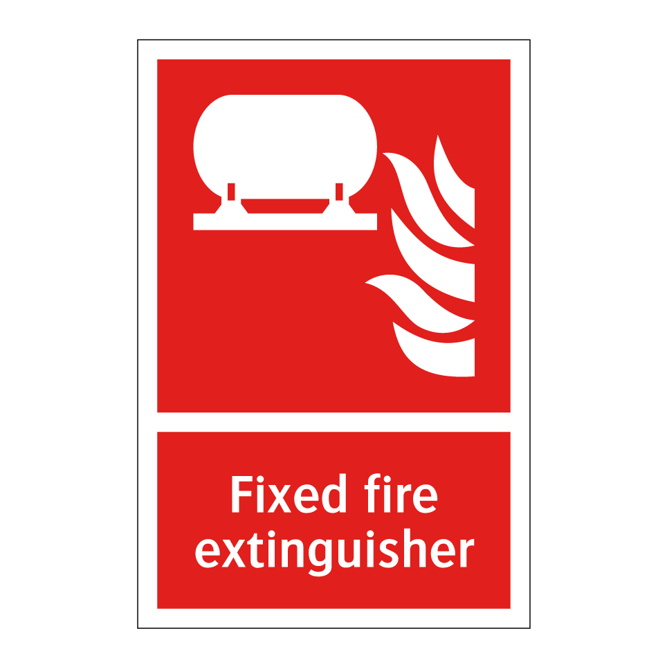 Fixed fire extinguisher