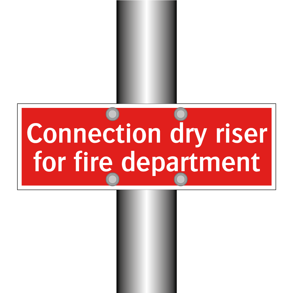 Connection dry riser for fire department