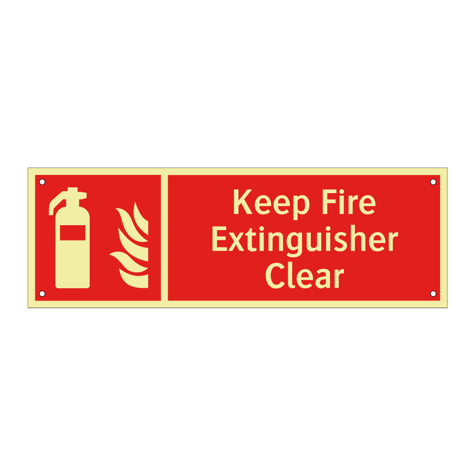 Keep Fire Extinguisher Clear