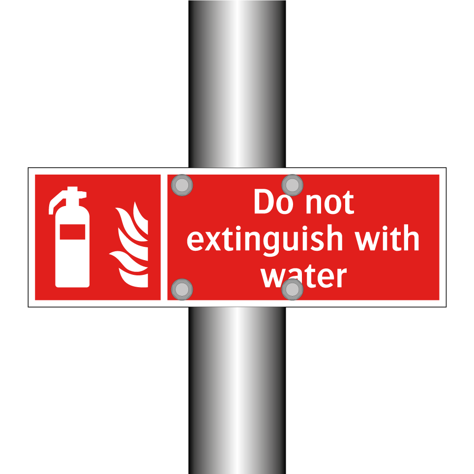 Do not extinguish with water