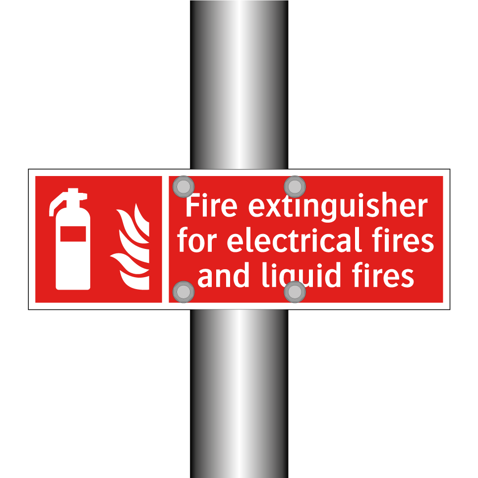 Fire extinguisher for electrical fires and liquid fires