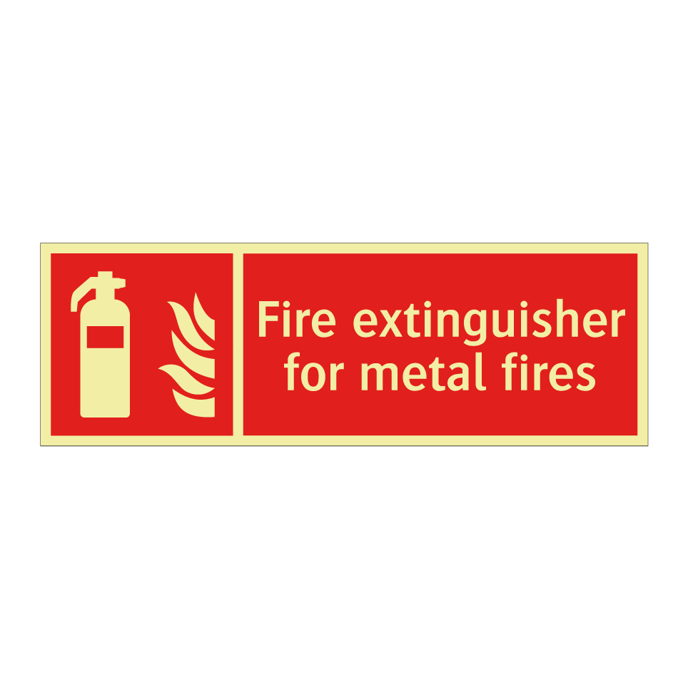 Fire extinguisher for metal fires