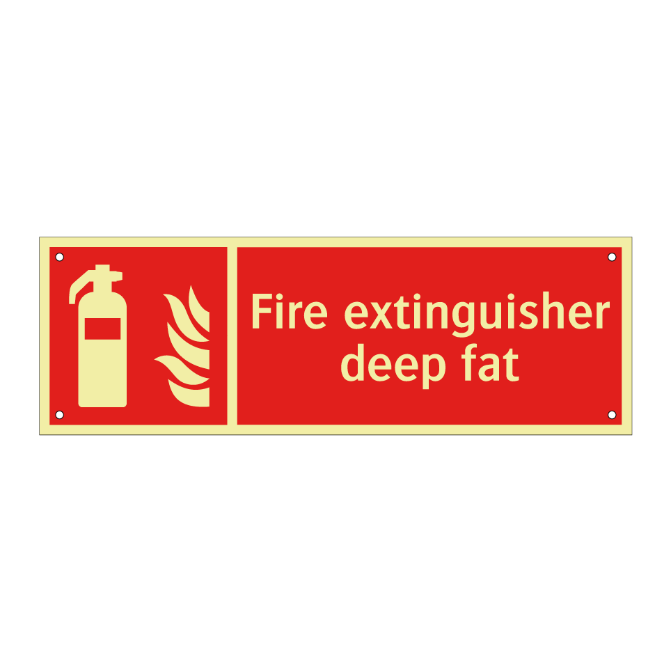 Fire extinguisher deep fat