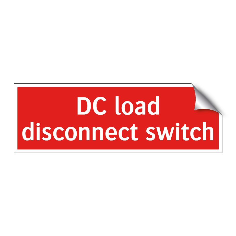 DC load disconnect switch