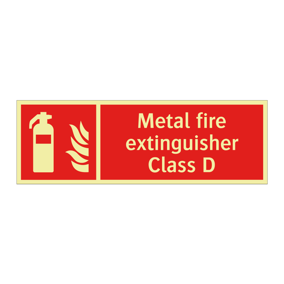 Metal fire extinguisher Class D