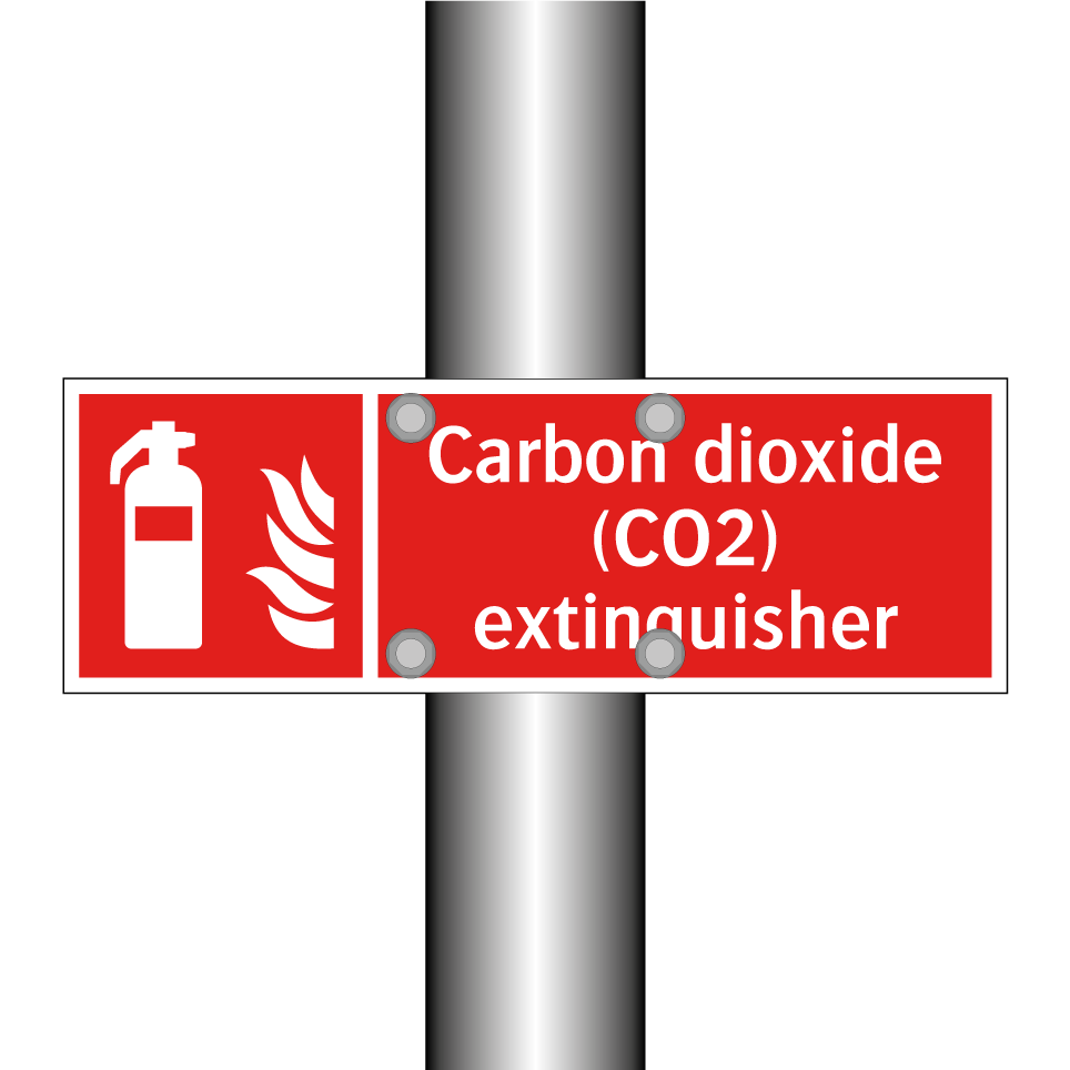 Carbon dioxide (CO2) extinguisher
