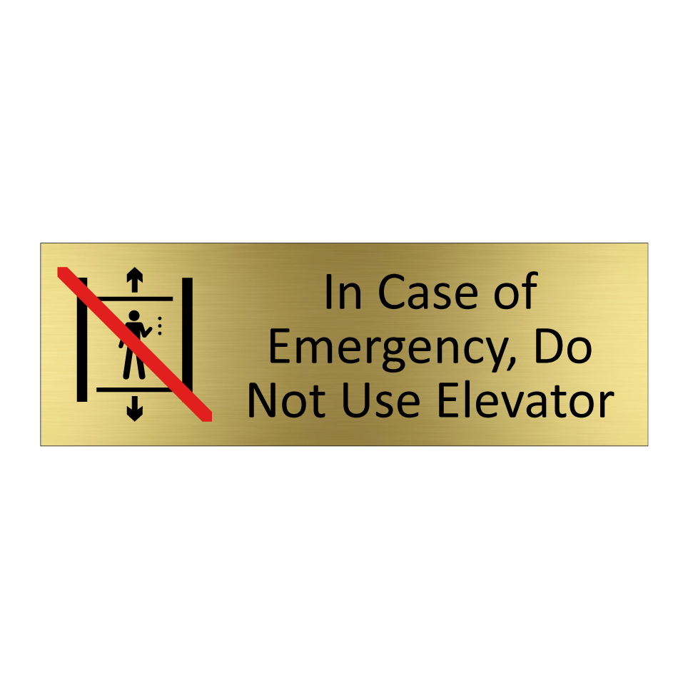 In Case of Emergency, Do Not Use Elevator