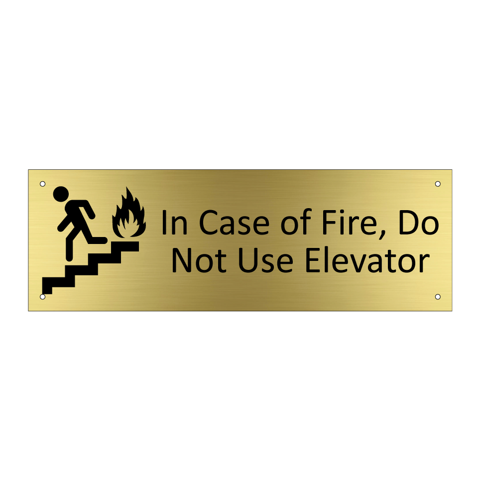 In Case of Fire, Do Not Use Elevator