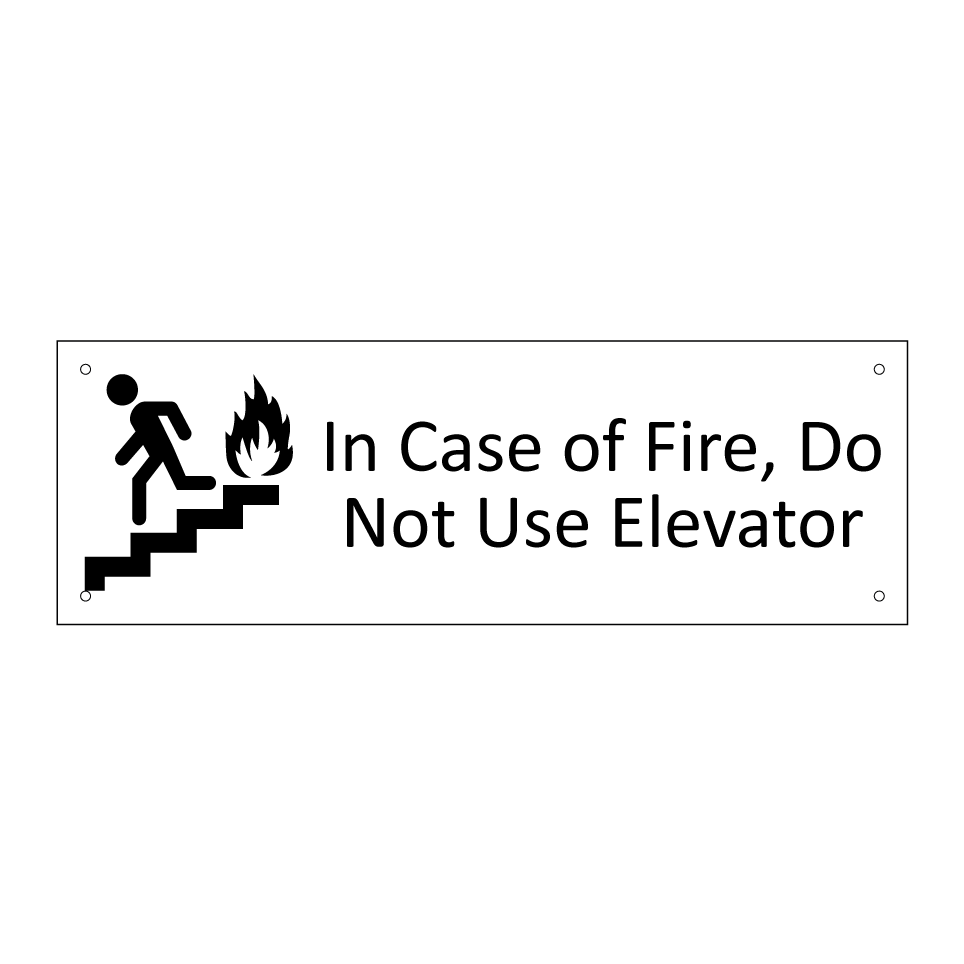 In Case of Fire, Do Not Use Elevator