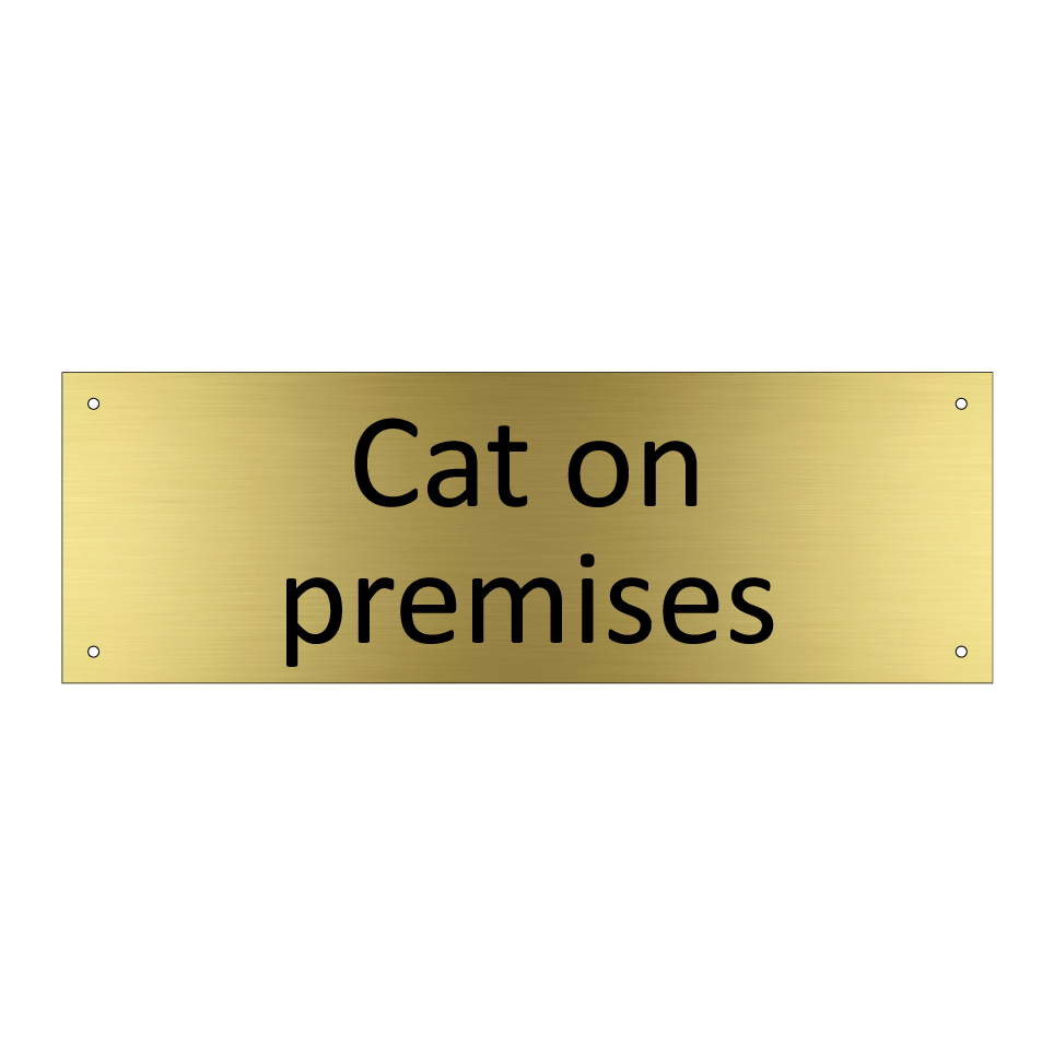 Cat on premises