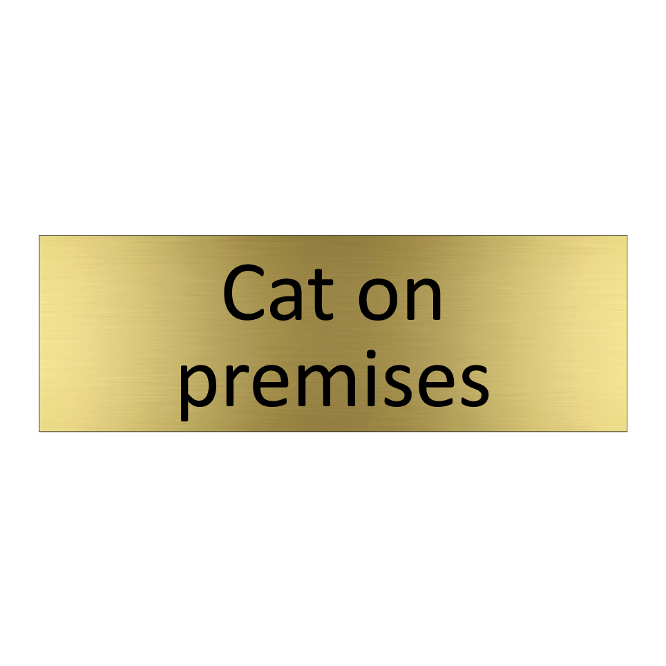 Cat on premises