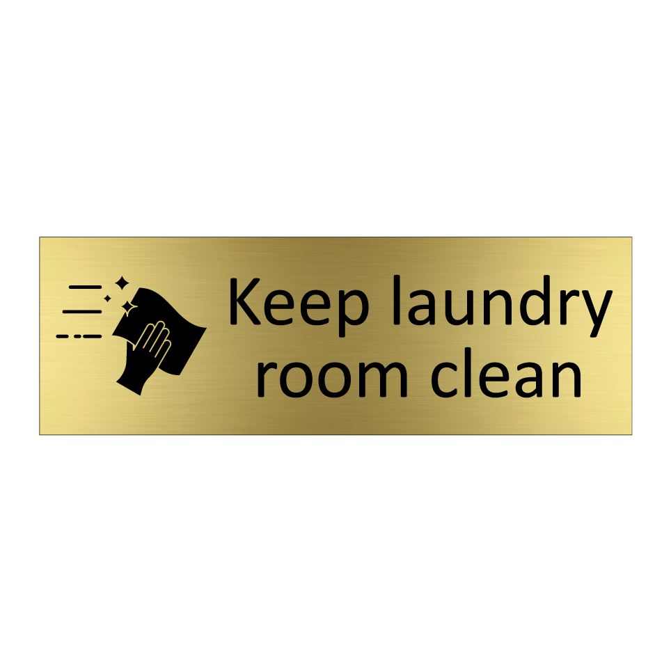 Keep laundry room clean