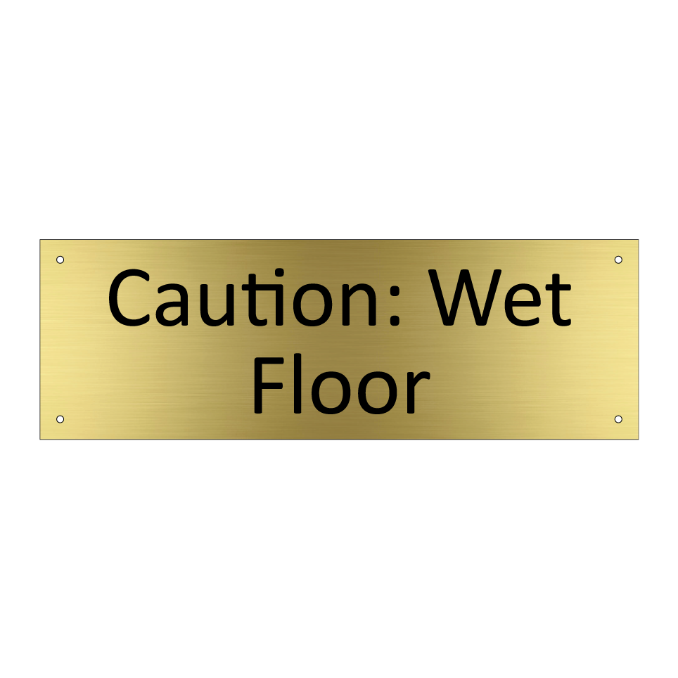 Caution: Wet Floor