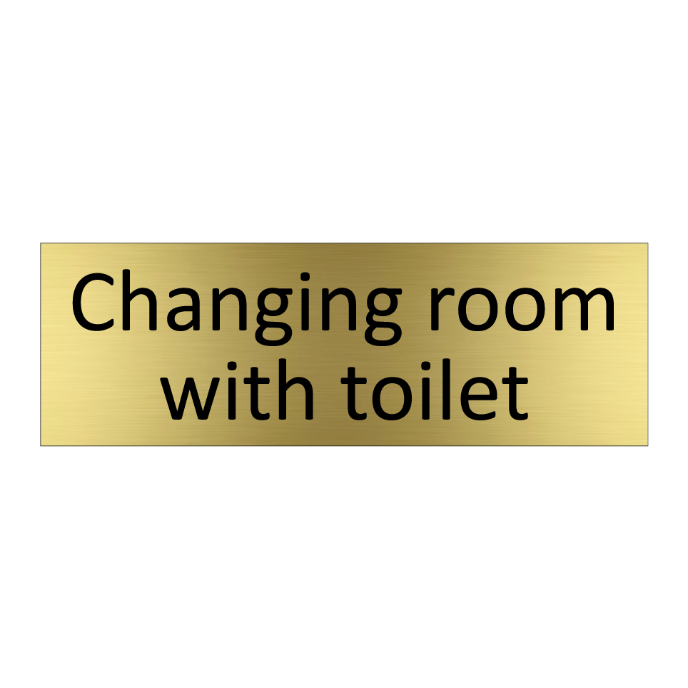 Changing room with toilet