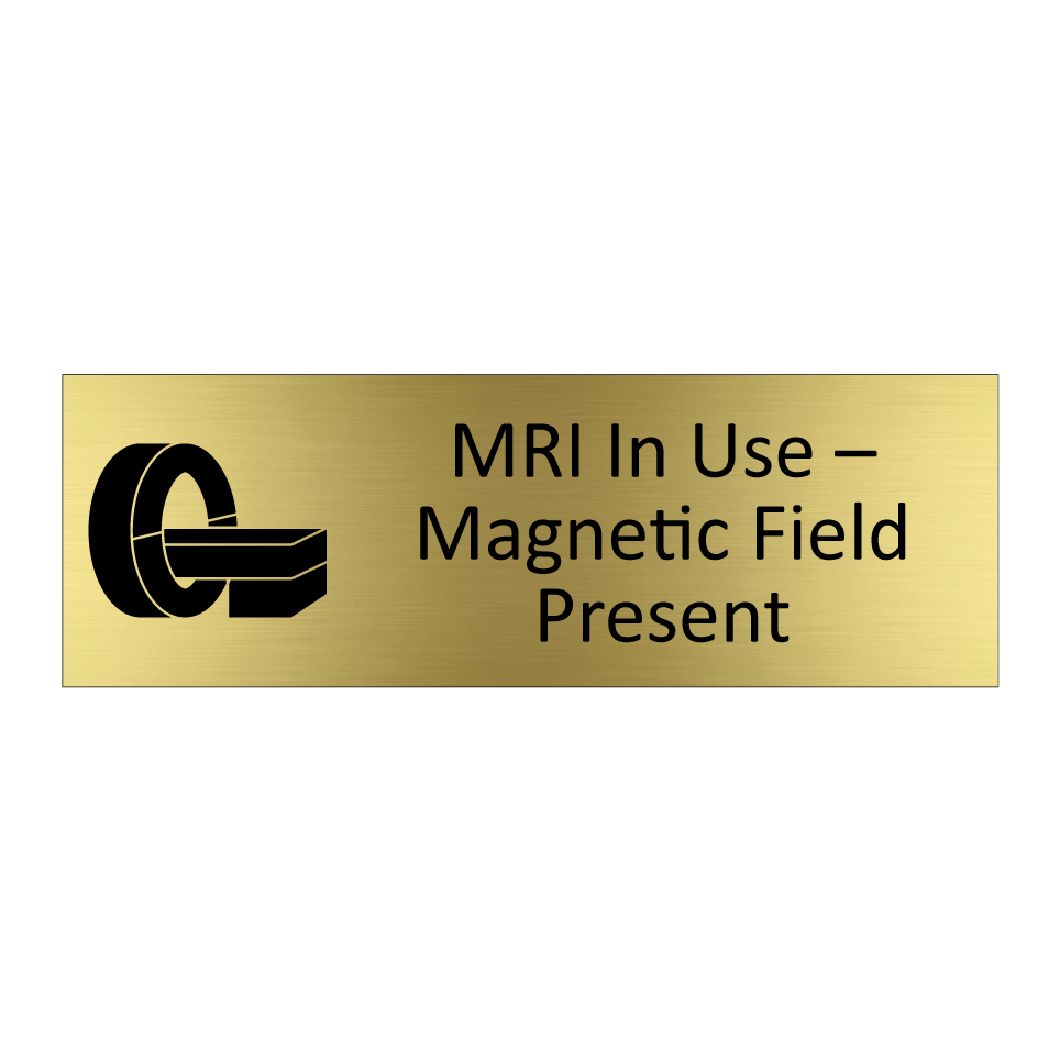 MRI In Use – Magnetic Field Present