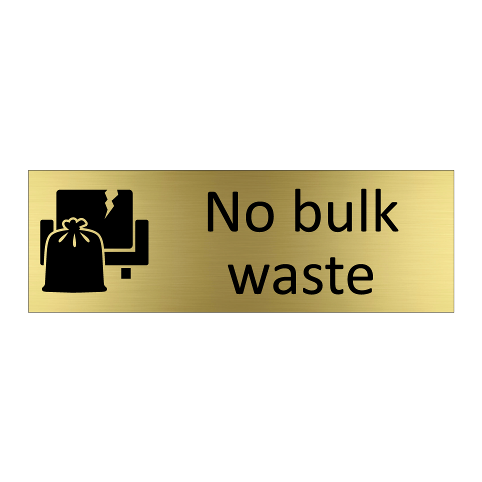 No bulk waste