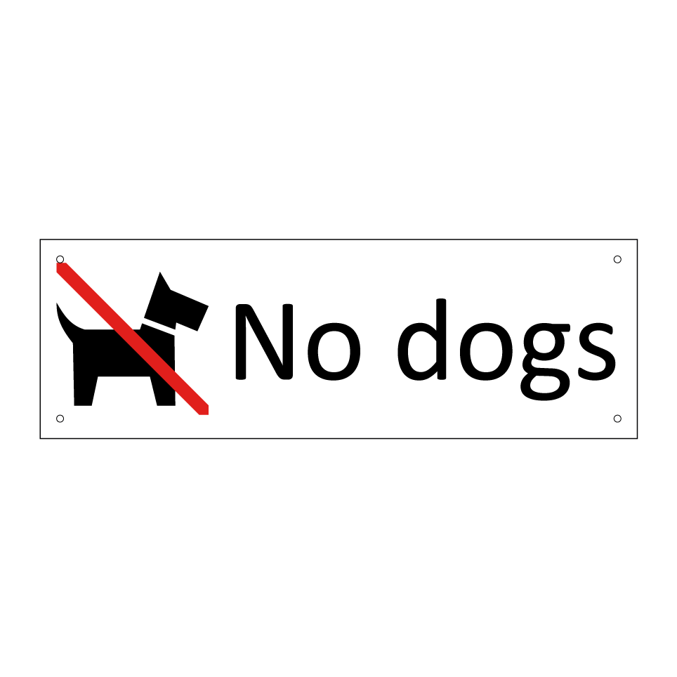No dogs