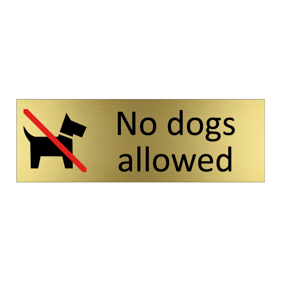 No dogs allowed