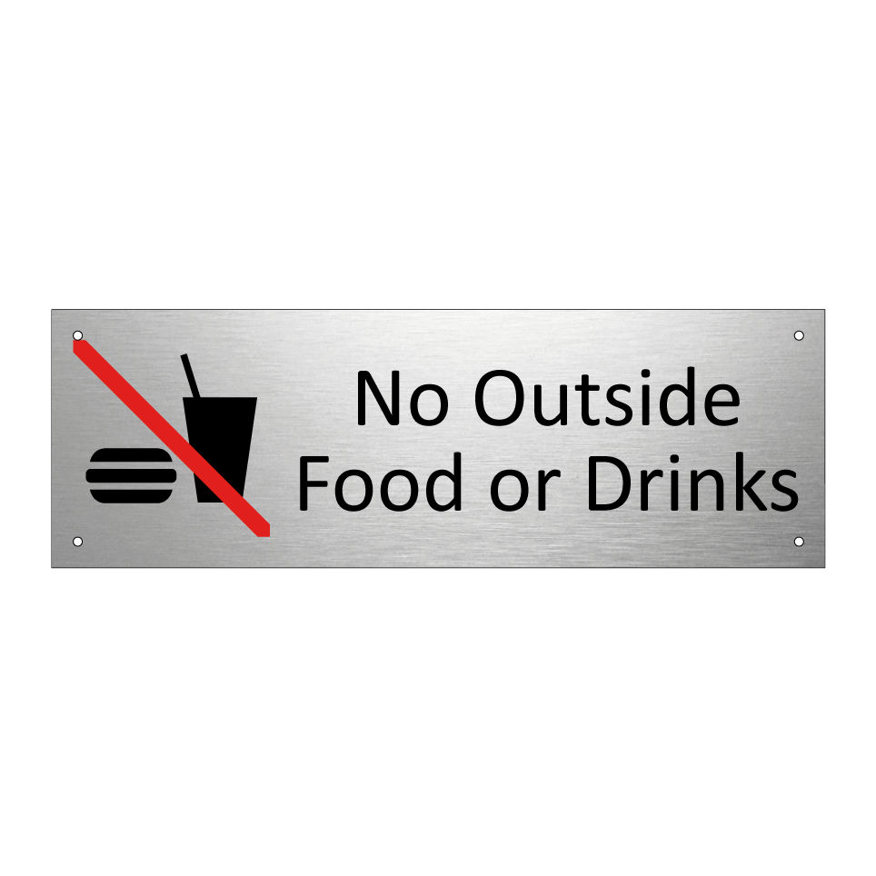 No Outside Food or Drinks