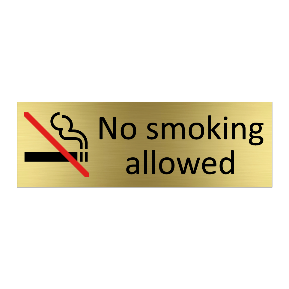 No smoking allowed