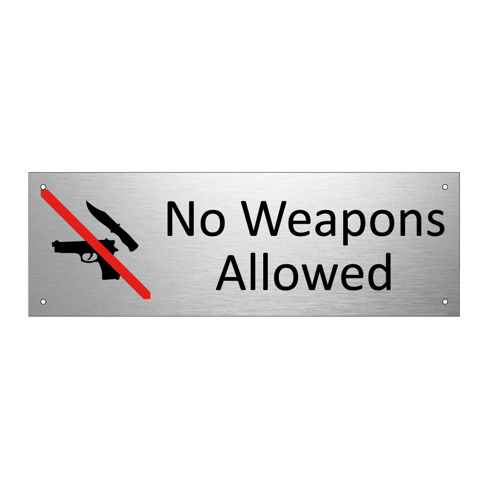 No Weapons Allowed