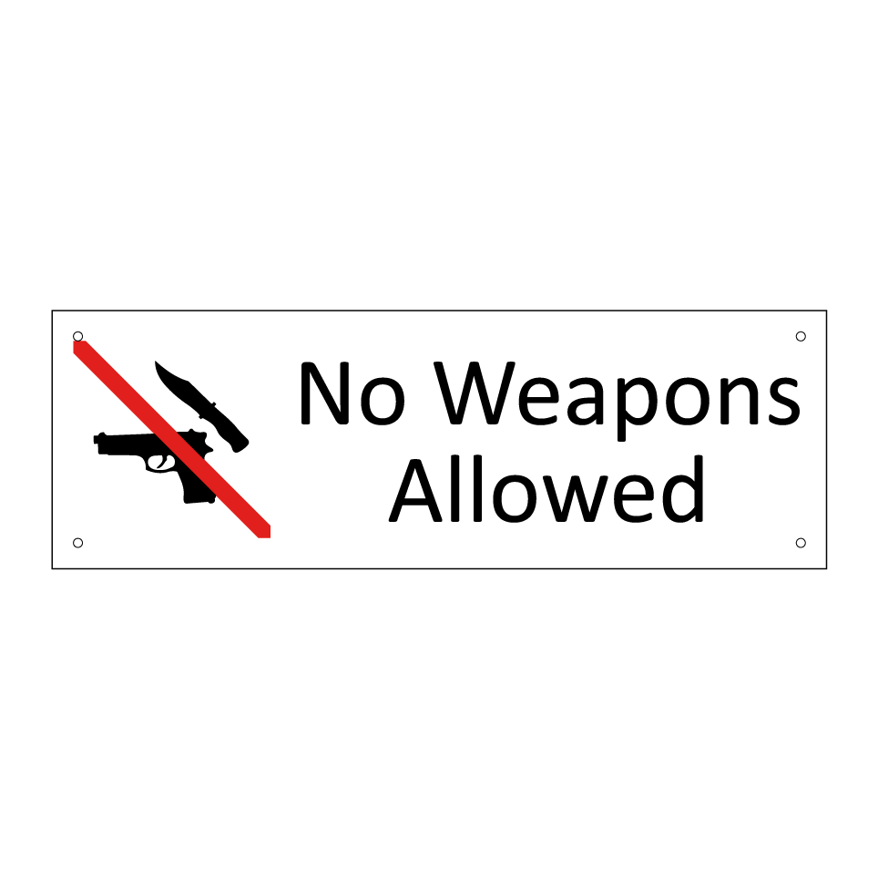 No Weapons Allowed