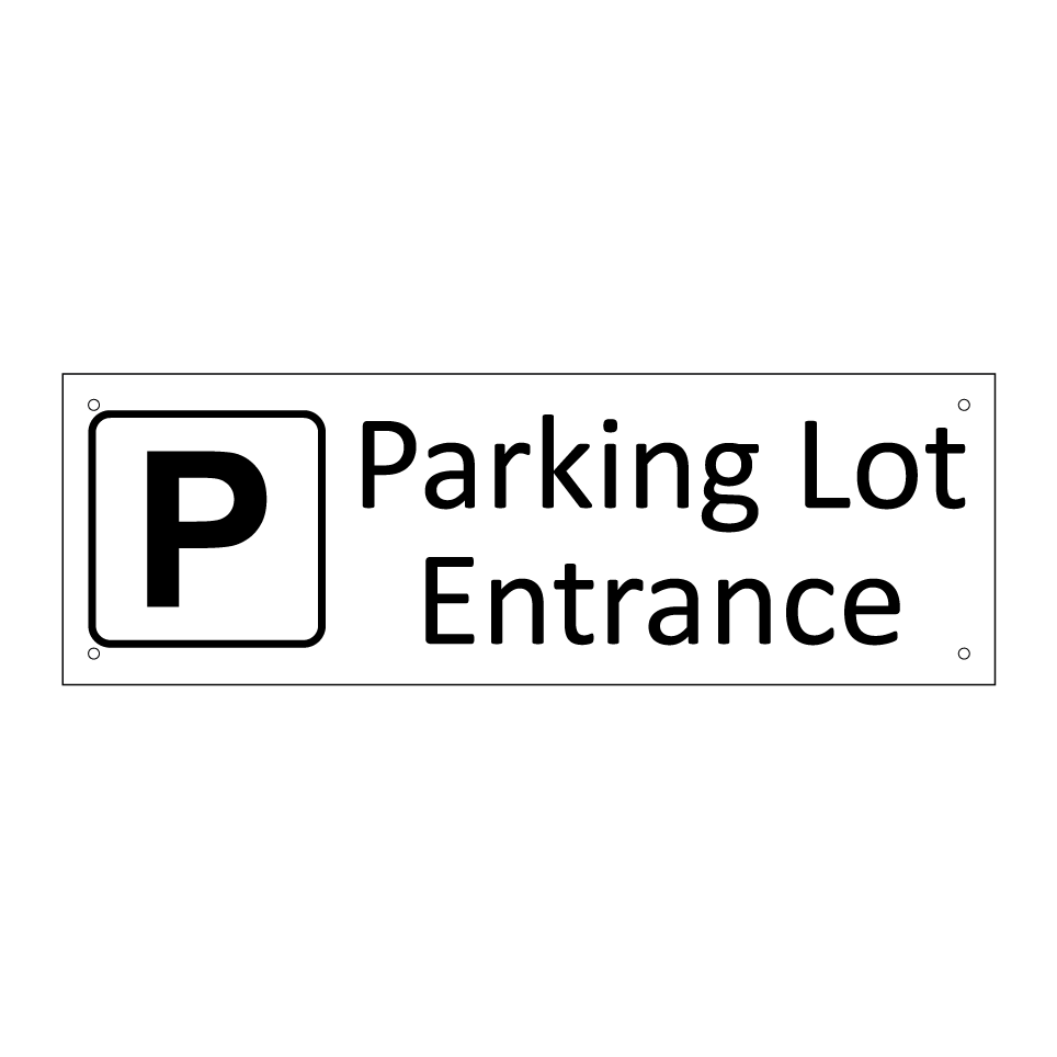 Parking Lot Entrance