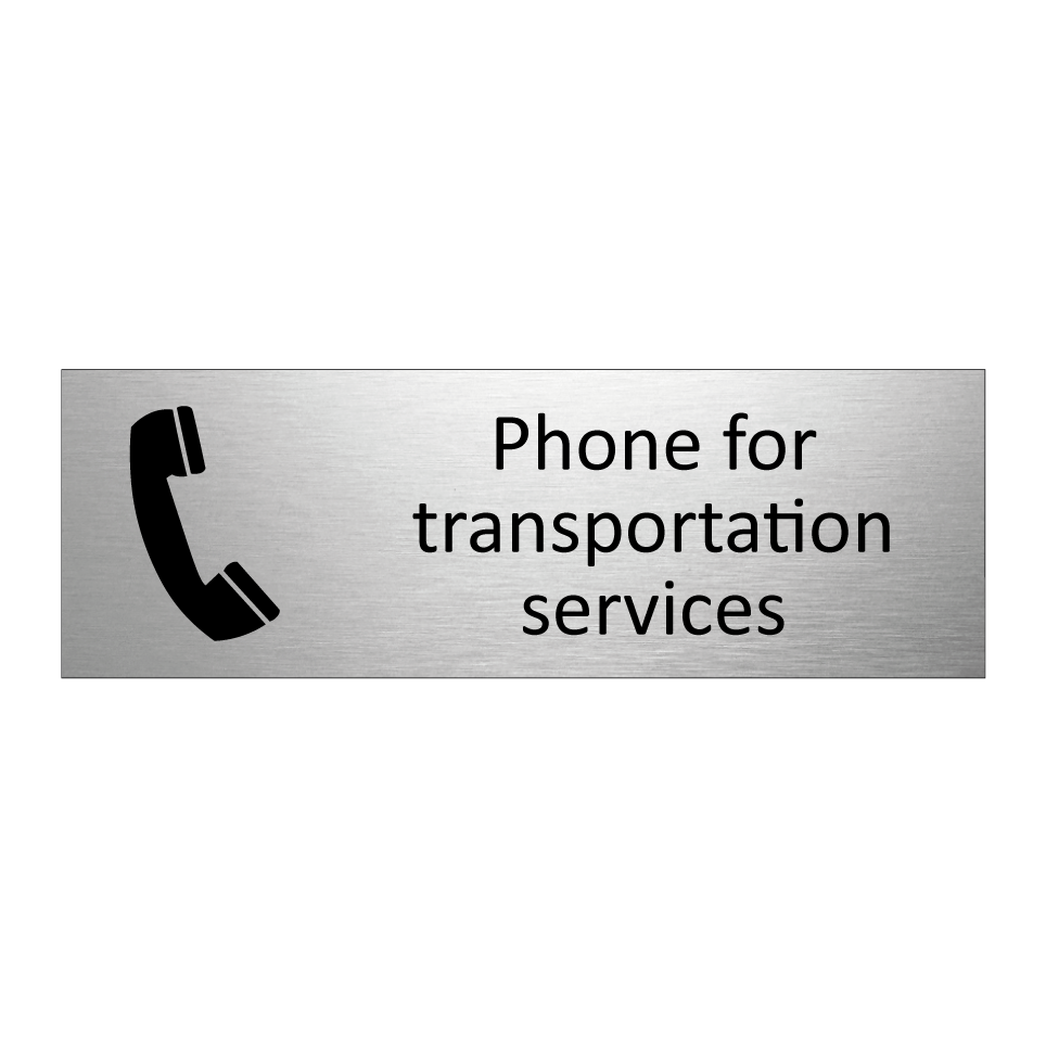 Phone for transportation services