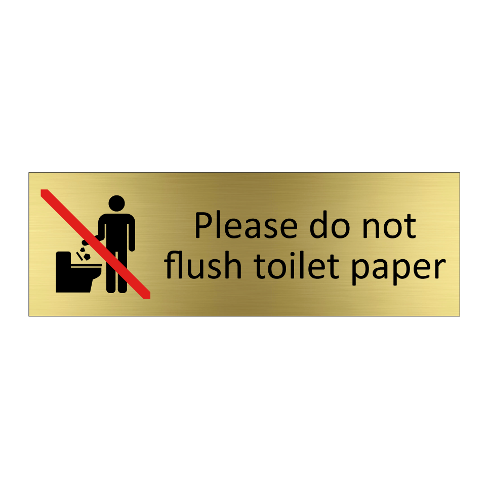 Please do not flush toilet paper