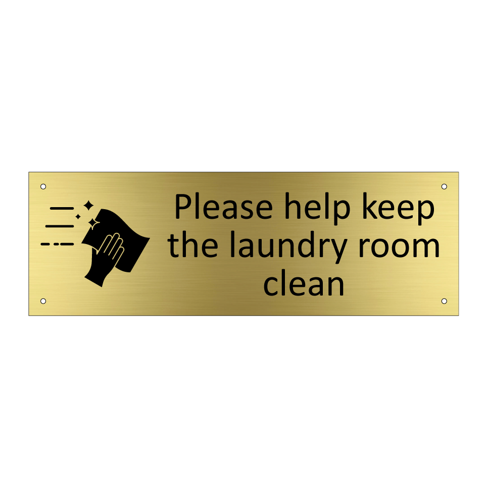 Please help keep the laundry room clean