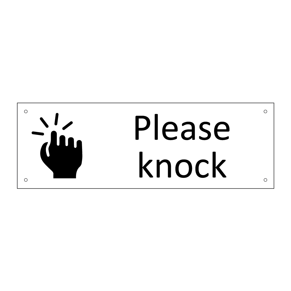 Please knock