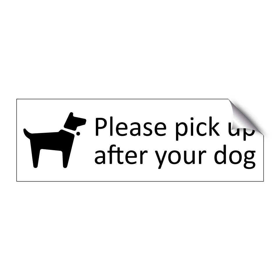 Please pick up after your dog