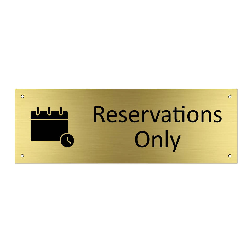 Reservations Only