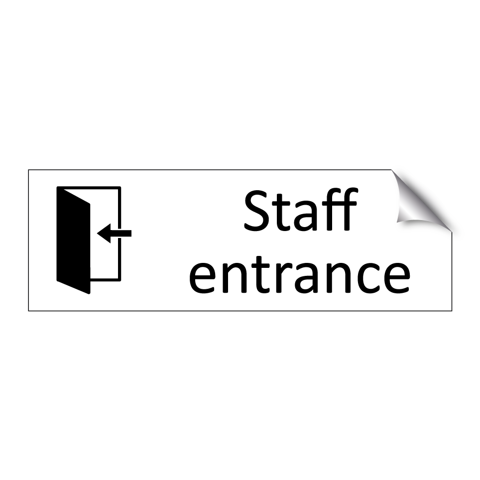 Staff entrance