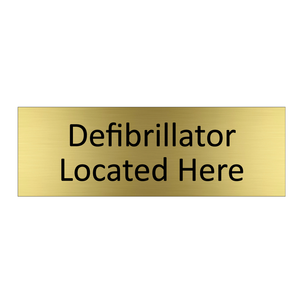 Defibrillator Located Here