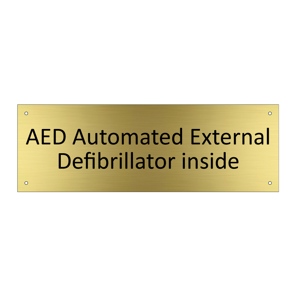 AED Automated External Defibrillator inside
