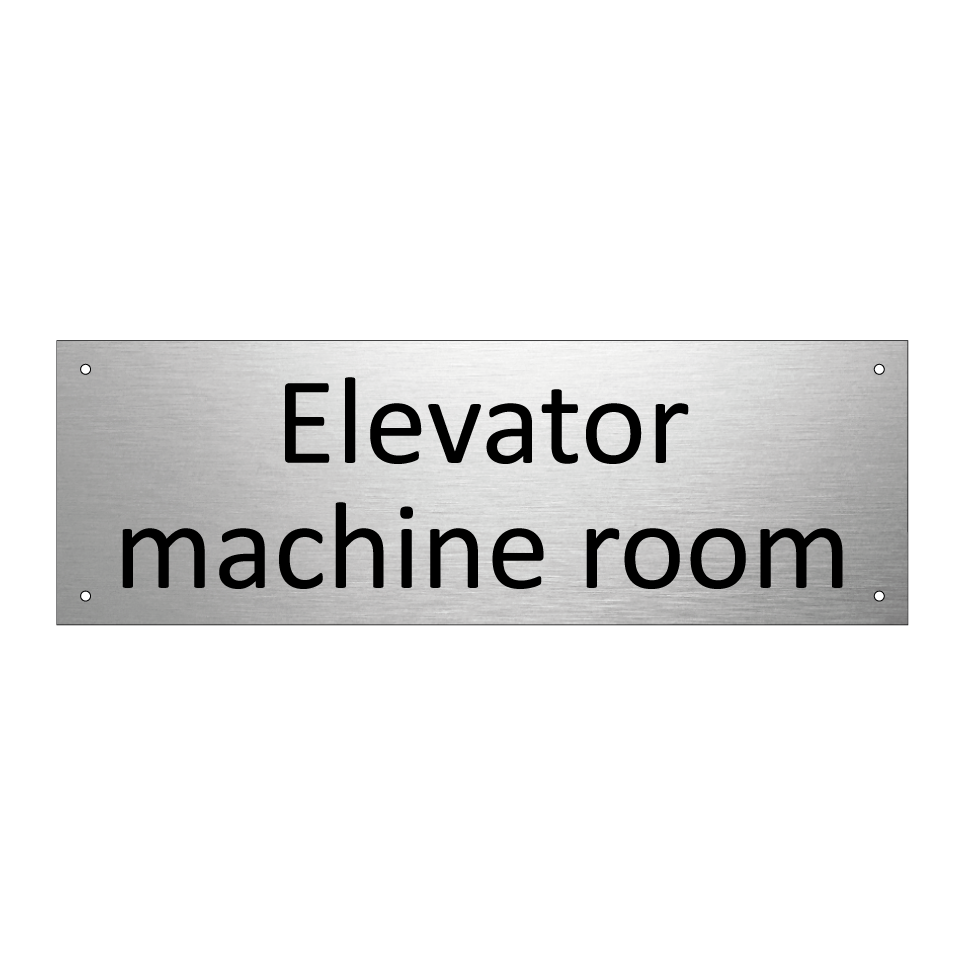 Elevator machine room