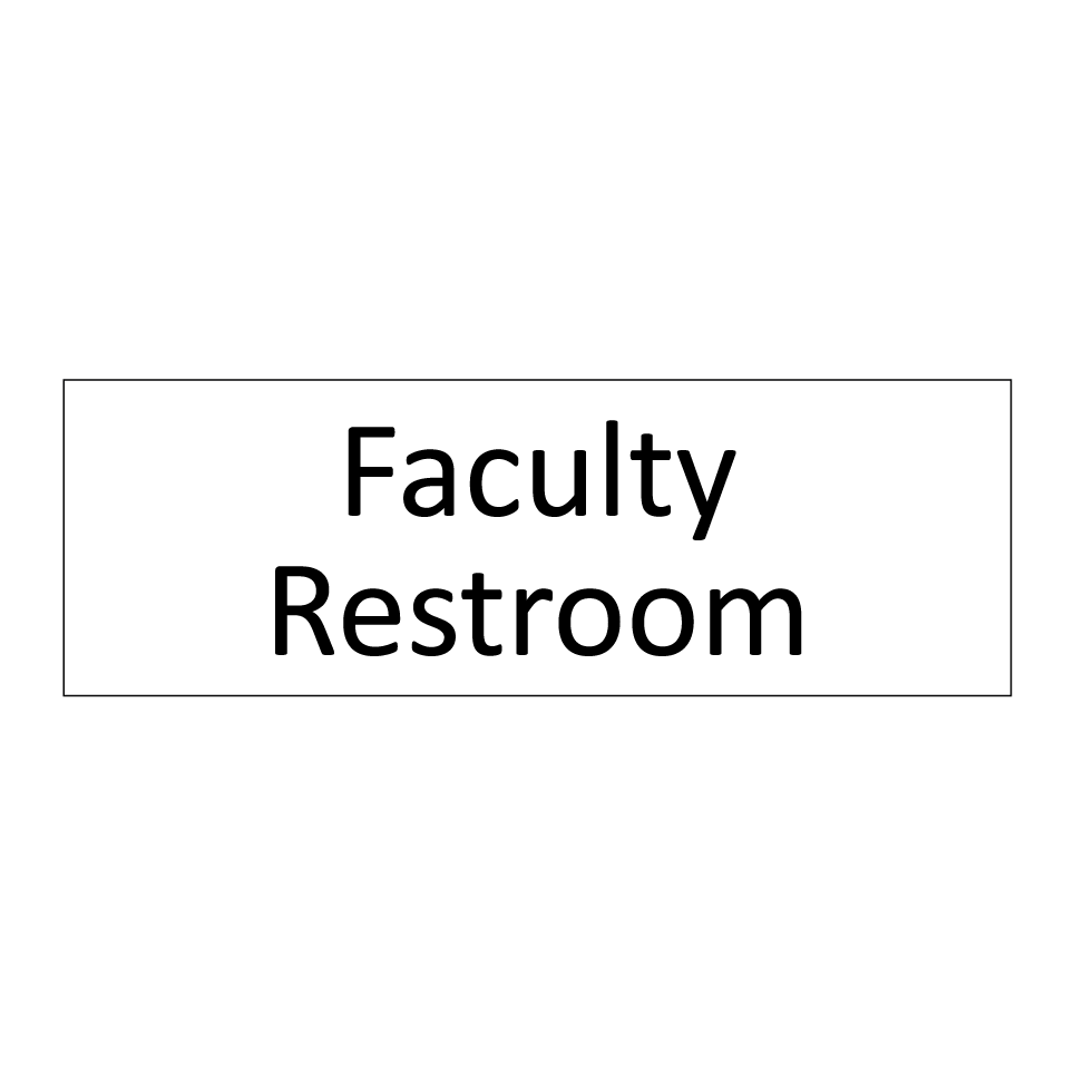 Faculty Restroom