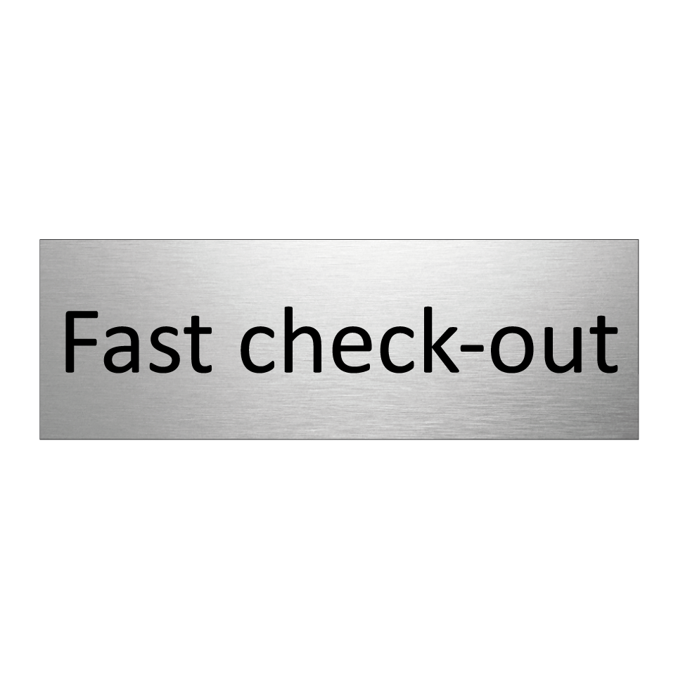 Fast check-out