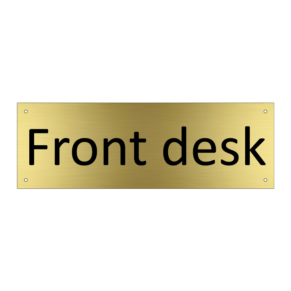 Front desk