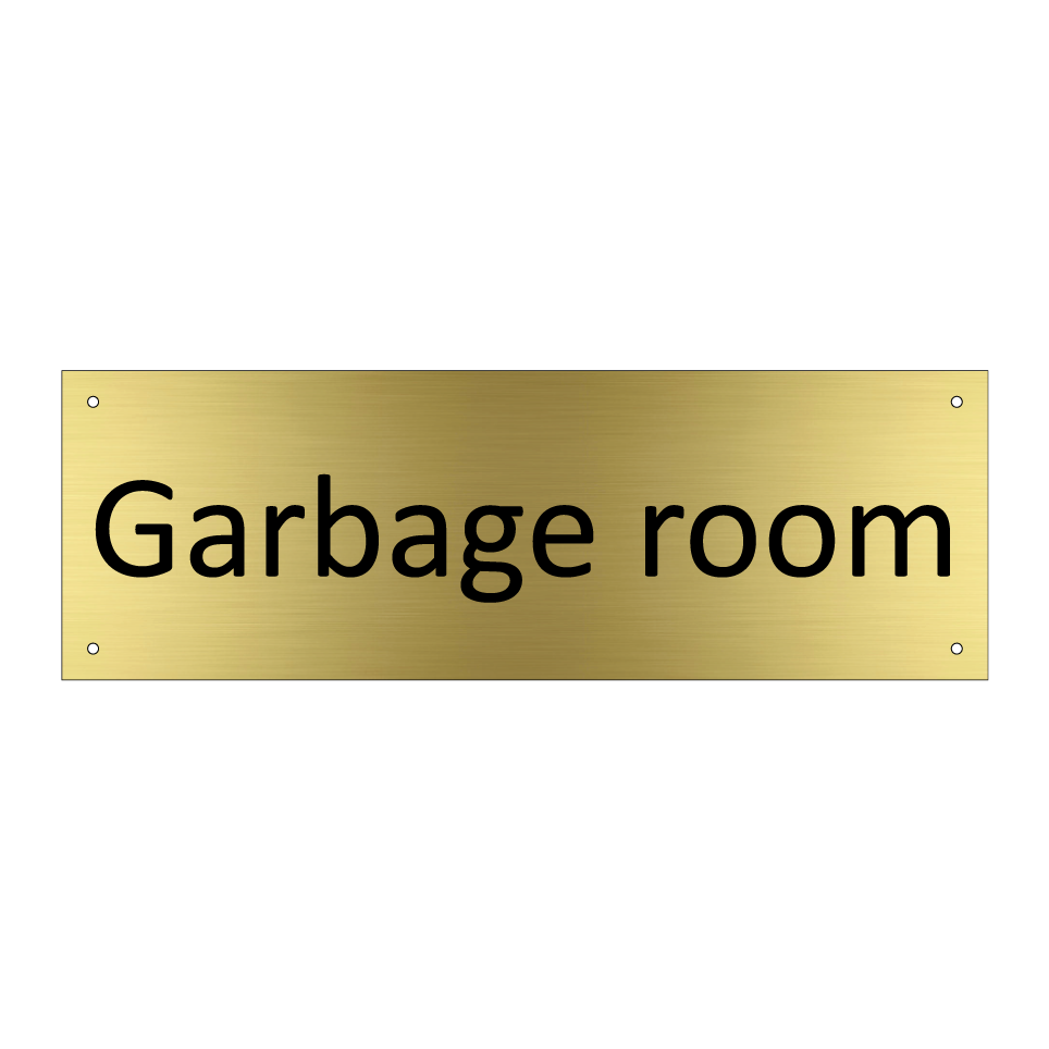 Garbage room