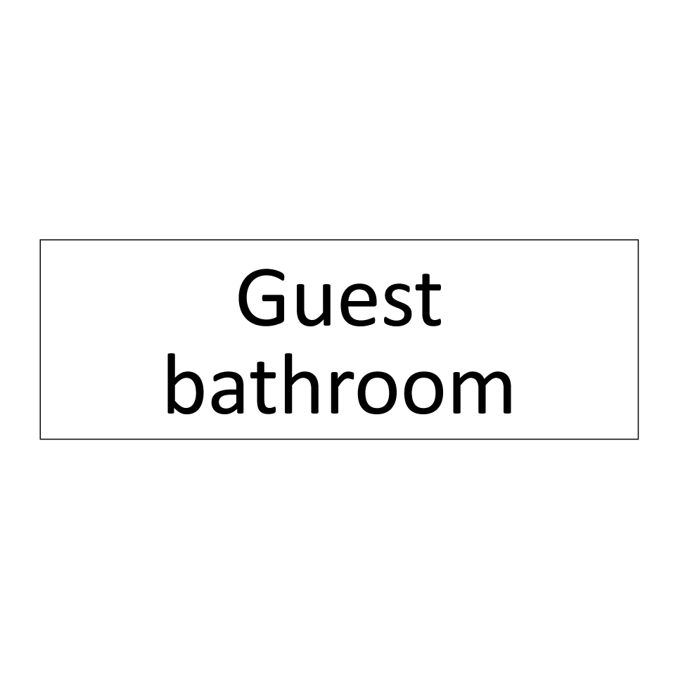 Guest bathroom