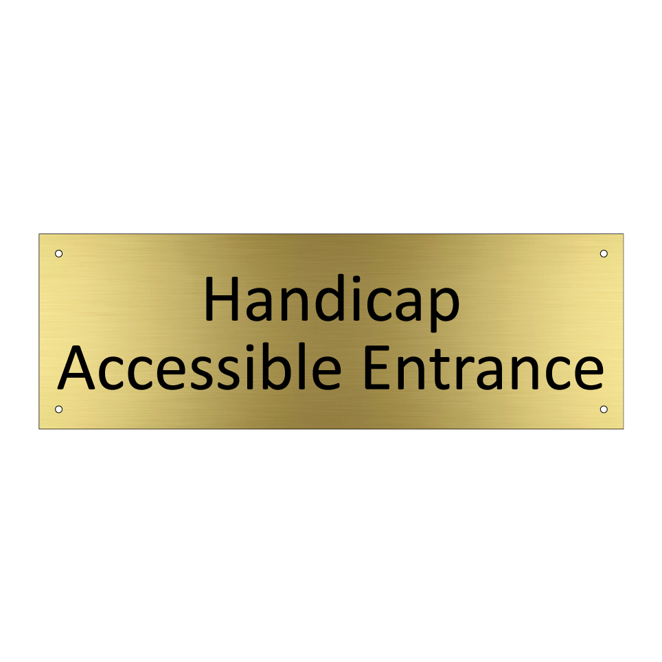 Handicap Accessible Entrance