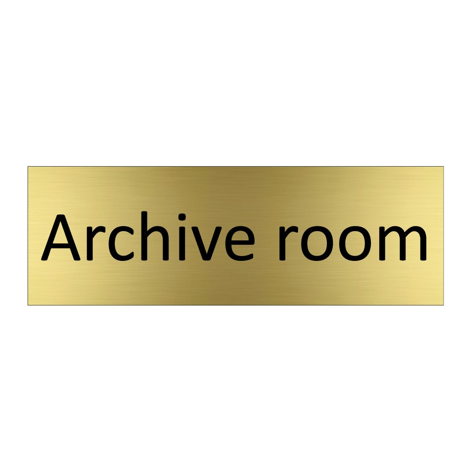 Archive room