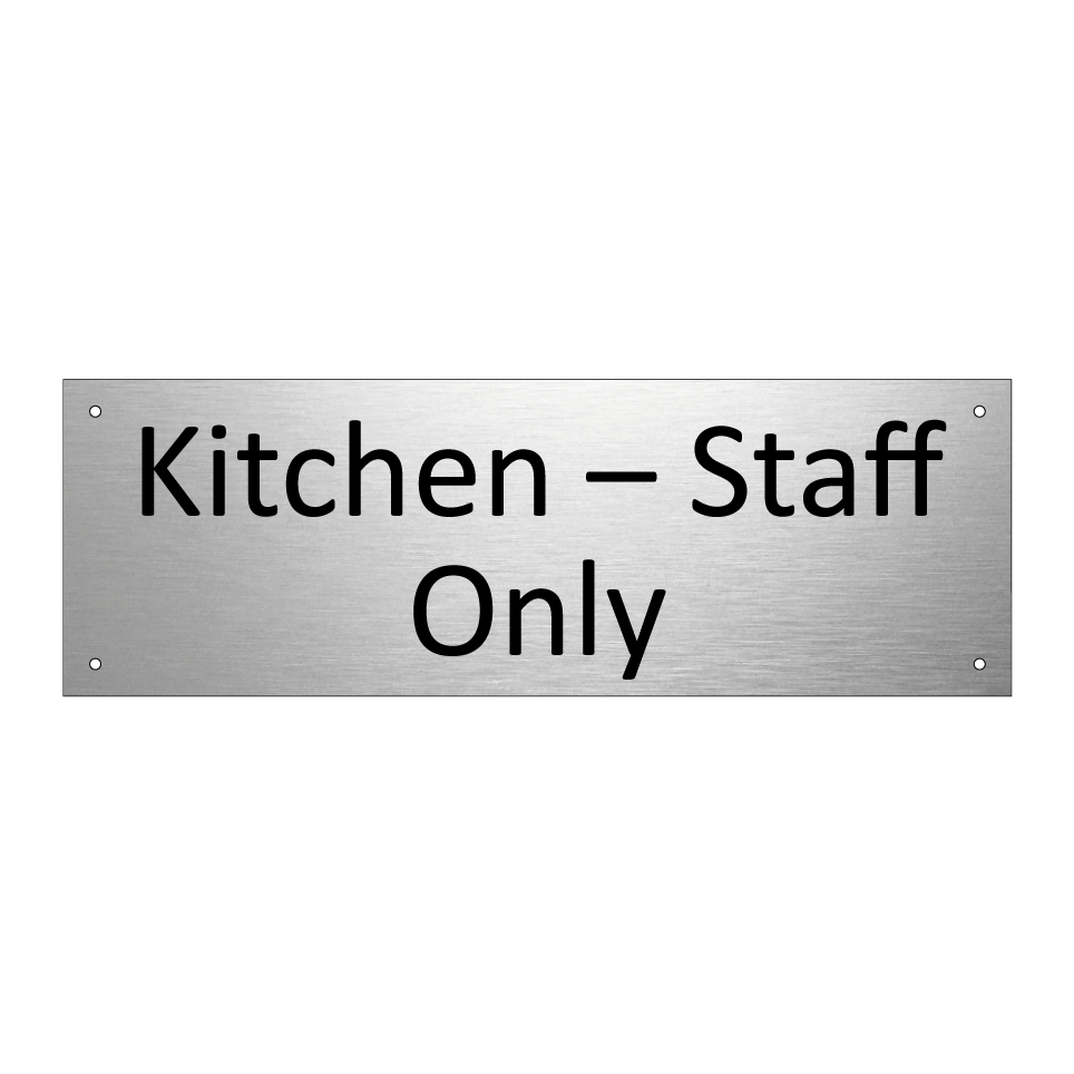 Kitchen – Staff Only