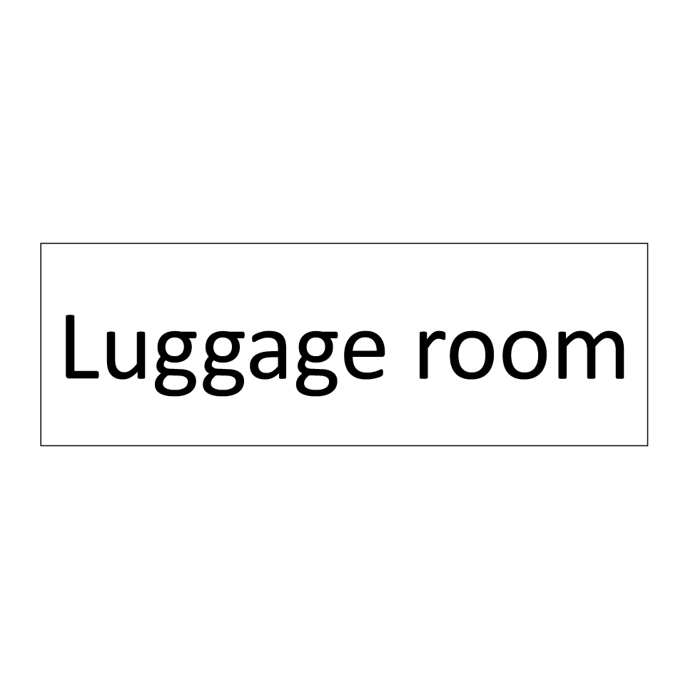 Luggage room
